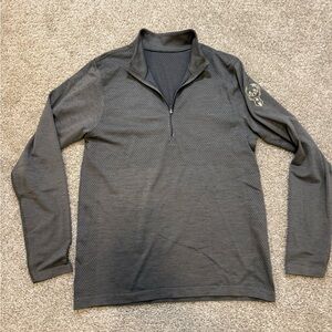 Lululemon Mens Milwaukee Bucks Metal Vent Tech Midweight Half Zip Medium